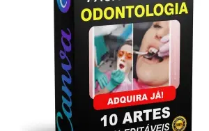 Pack Canva Odontologia Vol 4 - 10 Artes Editáveis