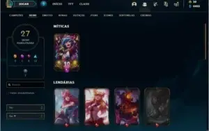 Conta LOL platina