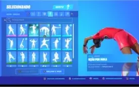 CONTA DE FORTNITE temp 7,8 c/JOGADORA DE FUTEBOL