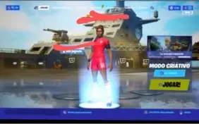 CONTA DE FORTNITE temp 7,8 c/JOGADORA DE FUTEBOL