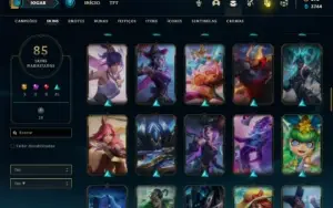 Conta Unranked com 100 Champs e 85 Skins + 900 RP
