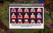 Centro de vila 15 diversas skins de heróis Supercell 🆔