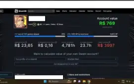 Conta Steam - pessoal único dono!
