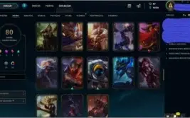 CONTA PLATINA V COM 143 champs E 130 SKINS