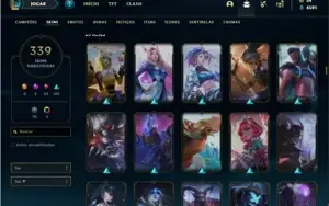 Conta prata 3 com TODOS os champs e 339 Skins + 4 Prestigios