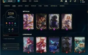 Conta prata 3 com TODOS os champs e 339 Skins + 4 Prestigios