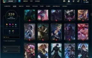 Conta prata 3 com TODOS os champs e 339 Skins + 4 Prestigios