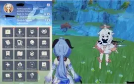 Genshin impact - conta com 6 personagens 5⭐ e + 2 armas 5⭐