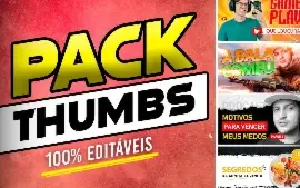 🎬 Pack Profissional Para Thumbnails + Bônus Exclusivo