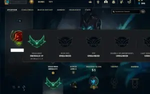 Esmeralda 4 com 42 Champs e 7 Skins