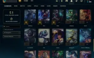 Esmeralda 4 com 42 Champs e 7 Skins