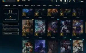 Esmeralda 4 com 42 Champs e 7 Skins