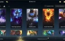 Conta Wild Rift 85 skins