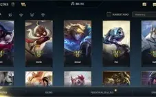 Conta Wild Rift 85 skins