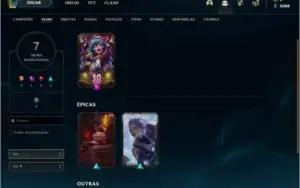 Conta League of Legends de 2017, bom MMR.
