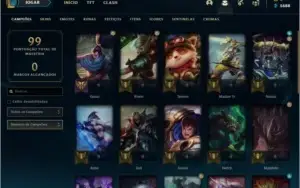 Conta League of Legends de 2017, bom MMR.