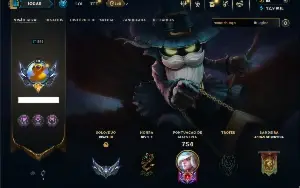 Prata 3 com TODOS os champs e 191 Skins ( MONO SUP )
