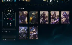 Prata 3 com TODOS os champs e 191 Skins ( MONO SUP )