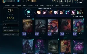 Prata 3 com TODOS os champs e 191 Skins ( MONO SUP )