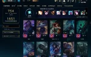Prata 3 com TODOS os champs e 191 Skins ( MONO SUP )
