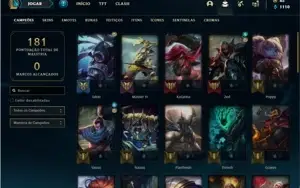 Conta Platina 3 com 43 Champs e 21 Skins + 1 Fragmento