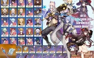 AR55 HUTAO, AYATO + FUTSU, ITTO, KOKOMI, JEAN C1, QIQI, MONA