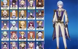 AR55 HUTAO, AYATO + FUTSU, ITTO, KOKOMI, JEAN C1, QIQI, MONA