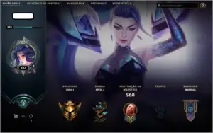 Conta c/ zoe prestigio, 4 skins ultimate, 282 skins+