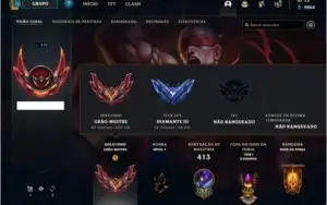 CONTA GRÃO MESTRE DE LOL