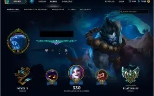 CONTA PLATINA 3, 10 GEMAS, 117 SKINS + CONTA NO PBE.