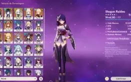 GI Ar43 Raiden+Nahida+Yelan+Kazuha+Nilou+Kokomi+87 Resinas