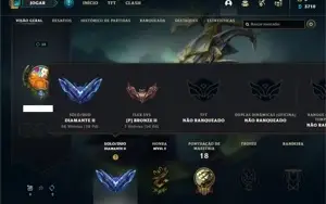 Conta diamante 2 com 26 champs e 2 skins ( 28 PDL )