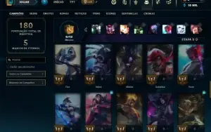 Bronze 2 com 55 Champs e 28 Skins