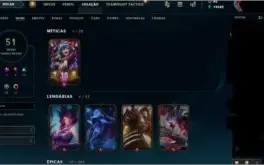 Conta league of legends Diamante2, 129 champs.