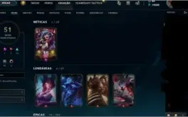 Conta league of legends Diamante2, 129 champs.