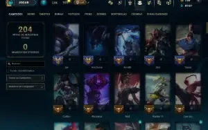 Ouro 3 com 110 Champs e 21 Skins +1 Prestigio