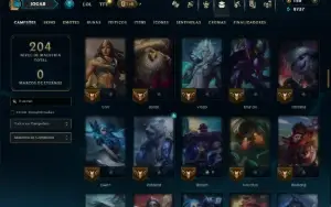 Ouro 3 com 110 Champs e 21 Skins +1 Prestigio