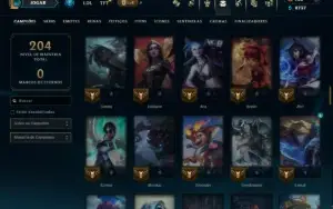 Ouro 3 com 110 Champs e 21 Skins +1 Prestigio