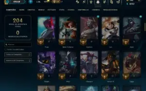 Ouro 3 com 110 Champs e 21 Skins +1 Prestigio