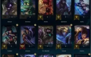Conta lol, Platina 3, level 46 e 28 champs