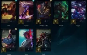 Conta lol, Platina 3, level 46 e 28 champs
