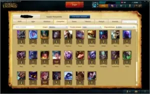 Conta League of Legends Bronze 57 champs