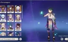CONTA GENSHIN IMPACT AR42 - COM DILUC,XIÃO, QIQI E MONA.
