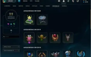 Conta de League of Legends Unranked 204 skins