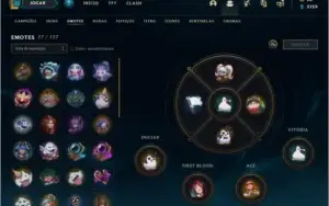 Conta de League of Legends Unranked 204 skins