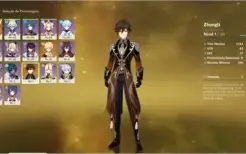 conta genshim Impact conta AR 36 Klee + zhon li e muito +