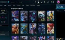 Conta lol - Diamante IV 164 skins