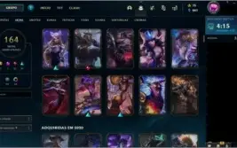 Conta lol - Diamante IV 164 skins