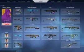 Conta de Valorant Prata 3 com várias skins
