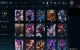 Conta 127 Champs 130 Skins Unranked (Diamond S7,8,9 MMR bom)